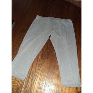 Jr Juniors 18.5 So Grey Sparkle Glitter Capri Leggings Stretch Casual Capri Pant